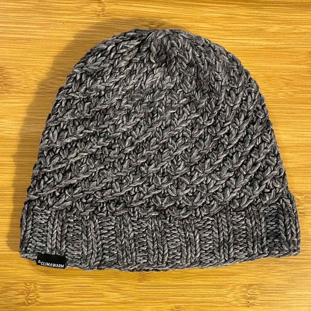Adidas Climawarm Beanie in Silver Gray Knit